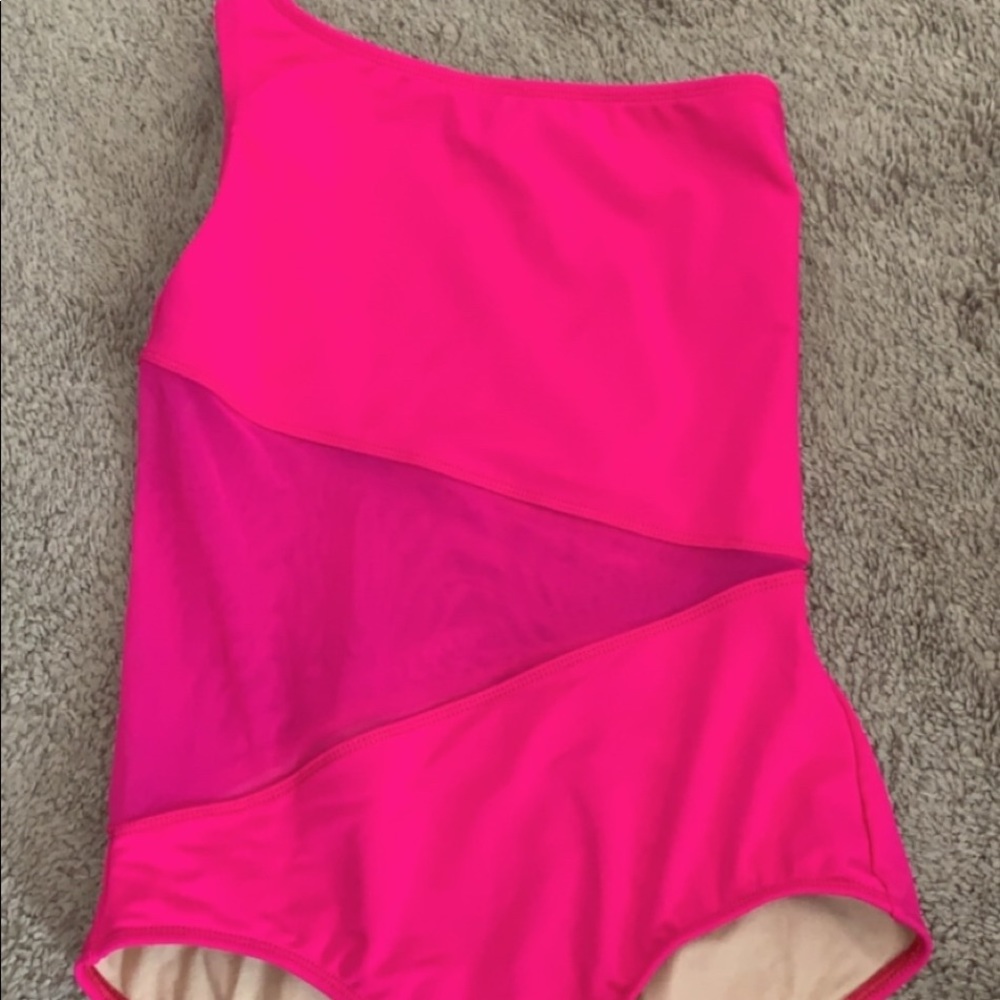 AS one shoulder tank dance leo